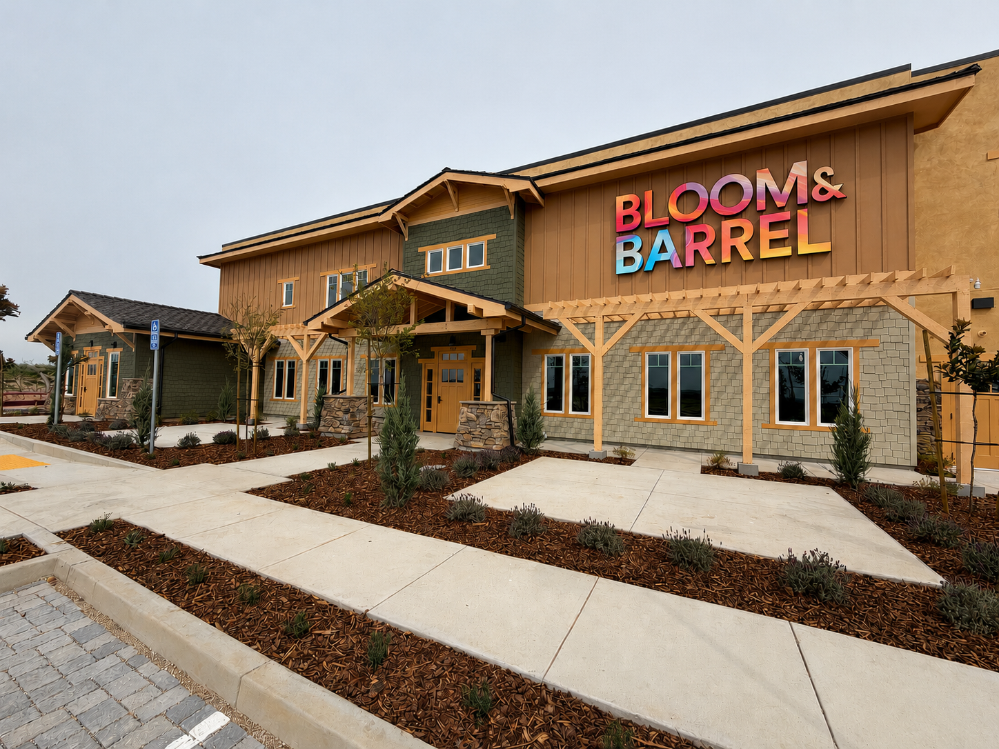 Bloom & Barrel tasting room building exterior
