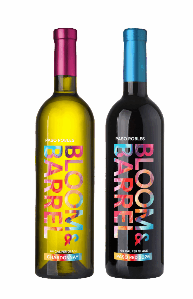 Bloom and Barrel Wine bottles