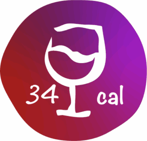 Only 34 calories per glass